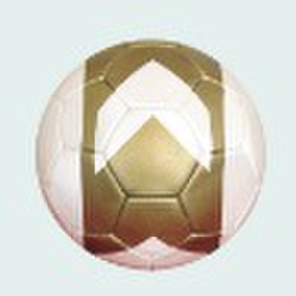 hand stitching soccer ball, football