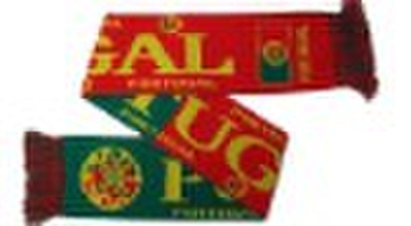 Acrylic football scarf