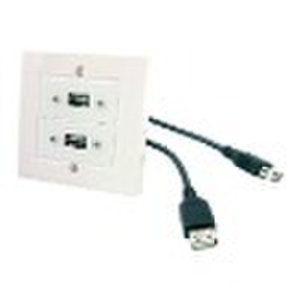 86 size USB wall plate