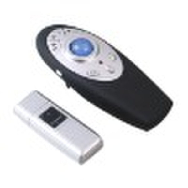 Wireless Trackball Mouse Remote Control+USB Presen