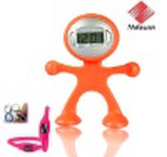 flexible man shape clock