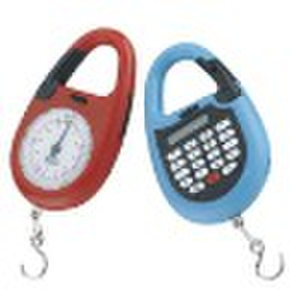 Carabiner with Calculator and 5KG Spring balance(I