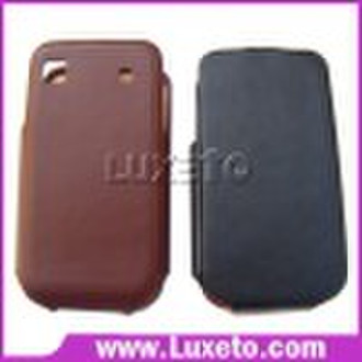 flip wrapped leather cases for Sumsung i9000