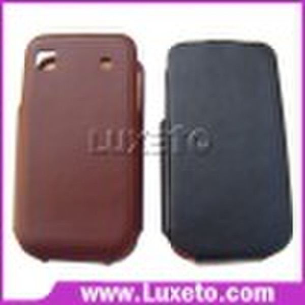 flip wrapped leather cases for Sumsung i9000
