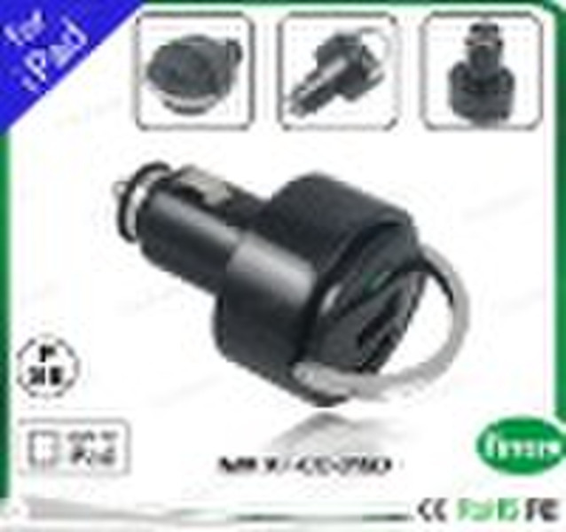 Portable Dual USB Car Charger for IPad
