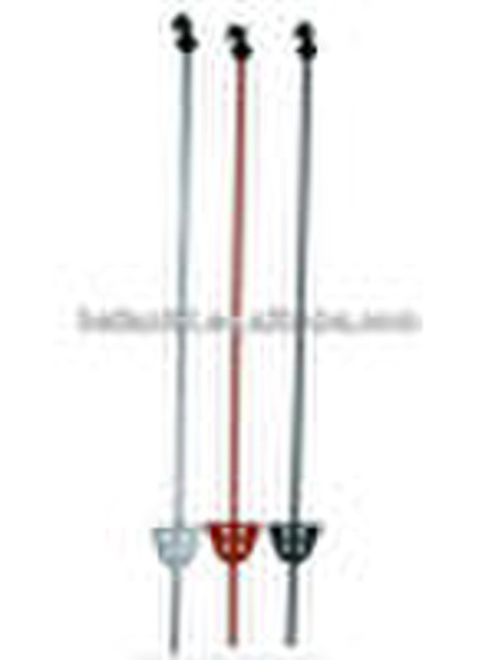 grey painting fence post