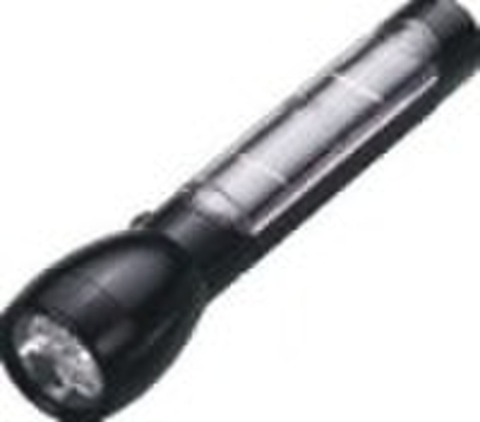 Solar LED flashlight