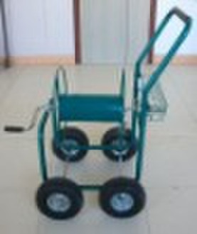 Four air wheel hose reel cart