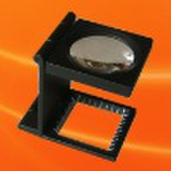 collapsible magnifier for printing machine