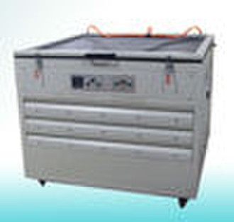 Exposure units with screen drying cabinet