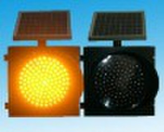 Solar Gelb Blinkend LED-Ampel