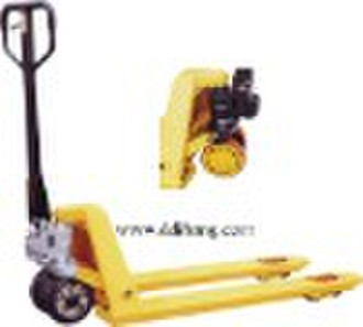 Manual scales for hydraulic forklift