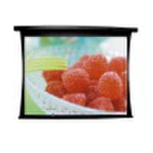 Tab-Tensioned Motorized Screen Rear Projection