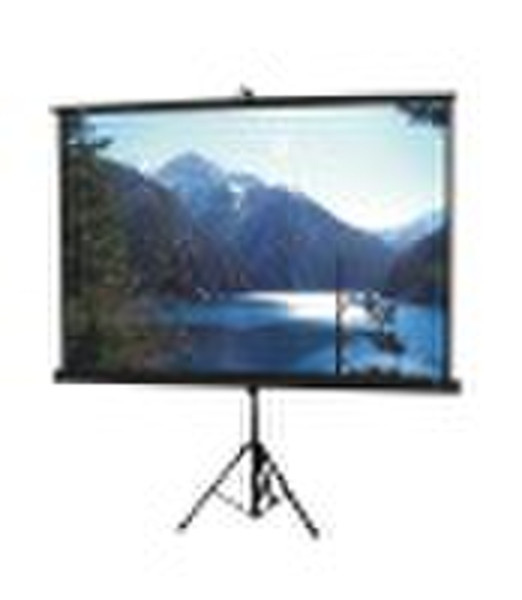 84" White Tripod Projector Screen With Matte