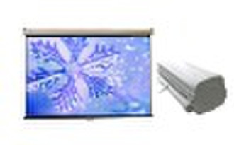 Wall Mounted Manual Projection Screen Glass Beaded