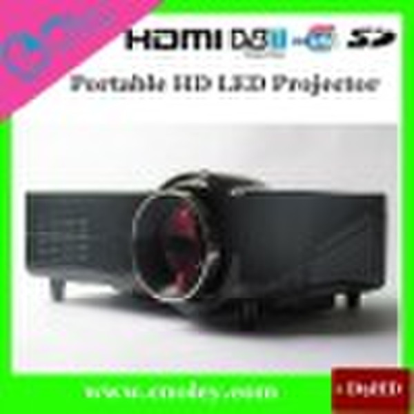 Portable led projector with DVB-T port