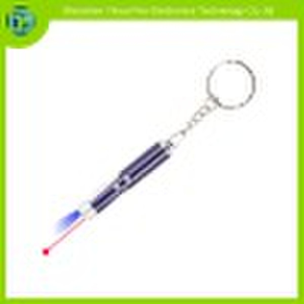 Multifunktions Red Laser keychain LED-Beleuchtung