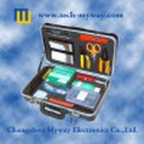 Optical fiber termination tool kits