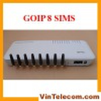 8 SIM-VoIP GSM шлюз / шлюз GOIP8 GSM-VoIP /