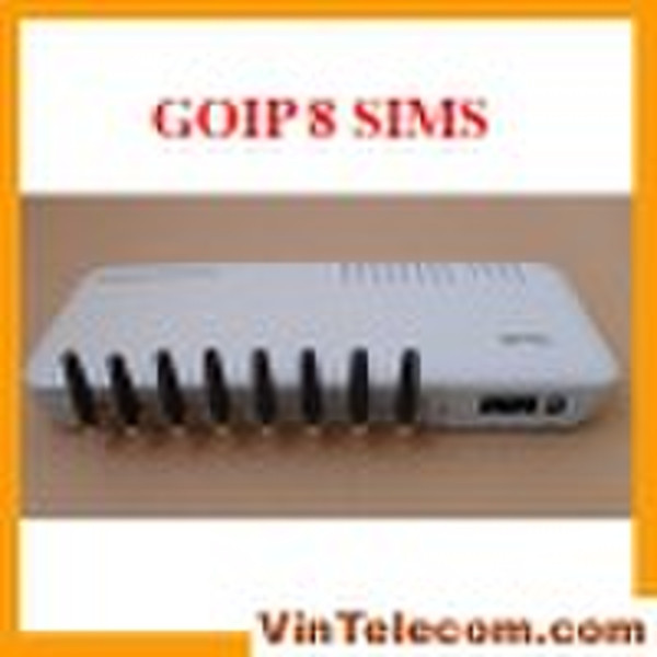 8 SIMs VoIP GSM Gateway / GOIP8 Gateway GSM-VoIP /