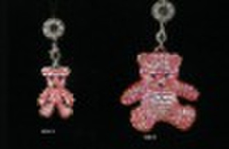 bling Rhinestone Teddybär keychain