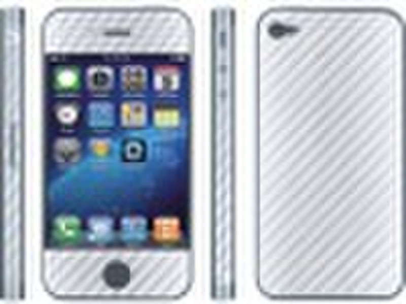 Carbon Fiber Sticker for iphone 4  phone skins