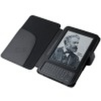 Black leather case for Kindle 3 3g