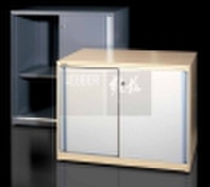 Metal sliding door cabinets for office file storag