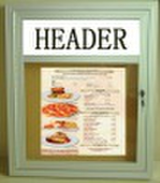 Aluminum Notice Board/ Menu Display Case A-10168