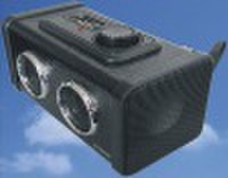 portable wood card speaker