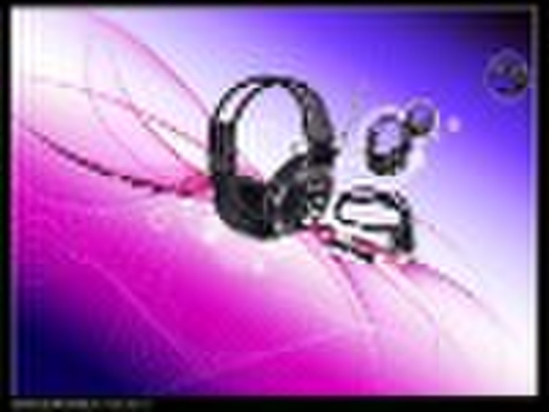 Stereo Wireless Headphone FM Radio & USB Trans