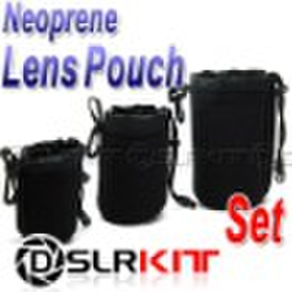 3pcs Neoprene Lens Pouch Case 70x110 85x140 90x170