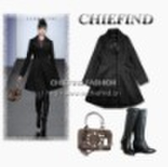 Women Winter Black Coat