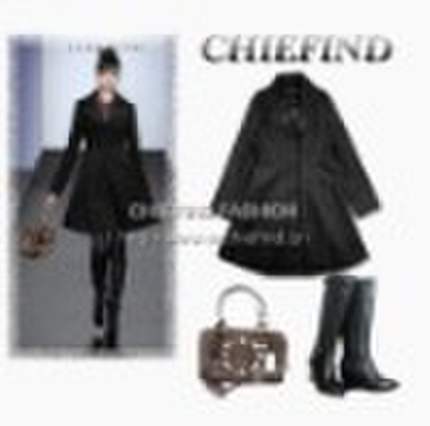 Women Winter Black Coat