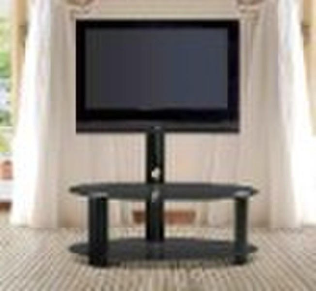 tempered glass tv stand