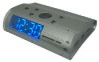 1.2-inch LED Alarm Clock Radio with 9V DC Battery