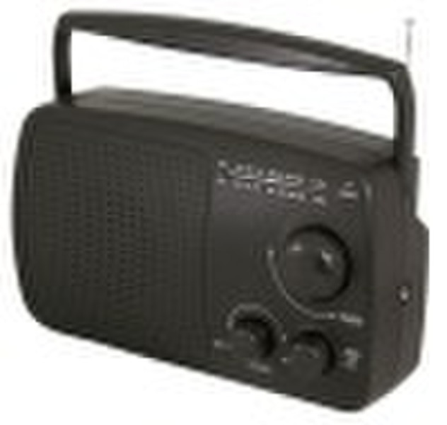 AM/FM Portable Radio with 3.5mm Stereo Phone Jack