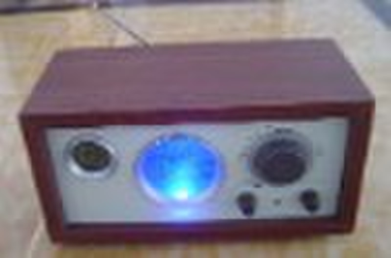 wooden radio