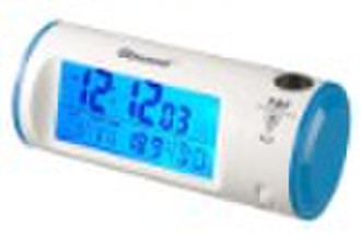 RADIO CONTROLLED PROJECTION CLOCK WITH CLAPPING CO