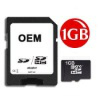 China Supplier of OEM TF Card 1GB Flash memory car