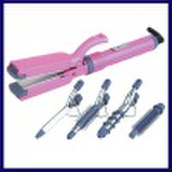 6-in-1 Hair Curling Iron Set with Indicating Light