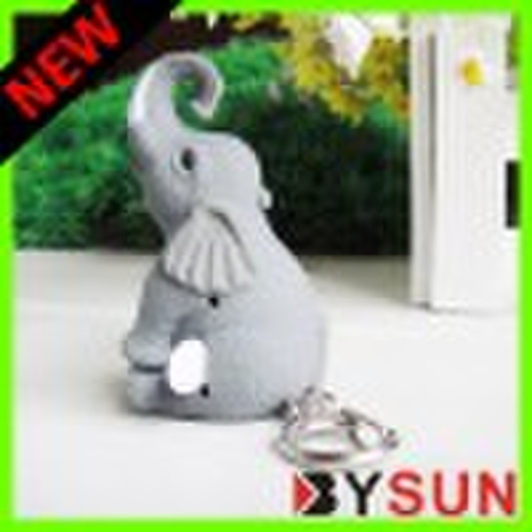 2010 neueste LED ELEFANT Keychain mit Ton und l