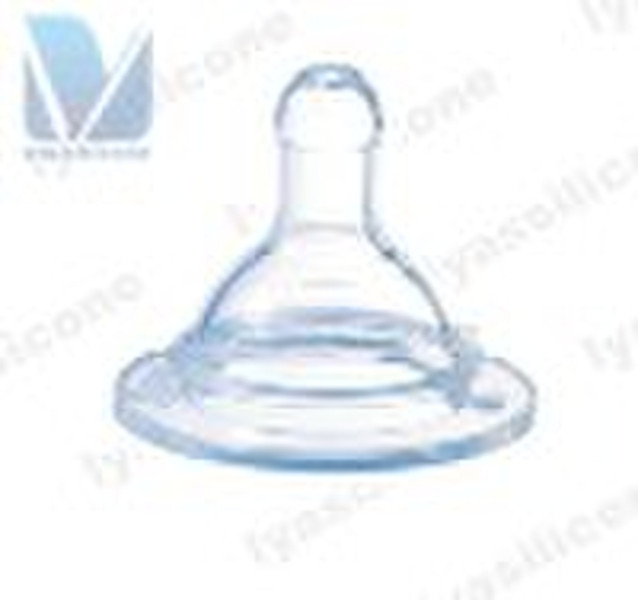 Liquid silicone baby nipple