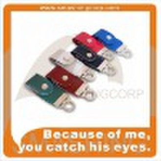 Fashion key chain, Leather usb memory sticks