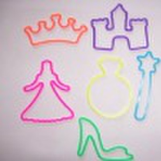 Hot selling glow princess shaped silly band