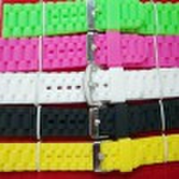 Silicone wrist for the watch