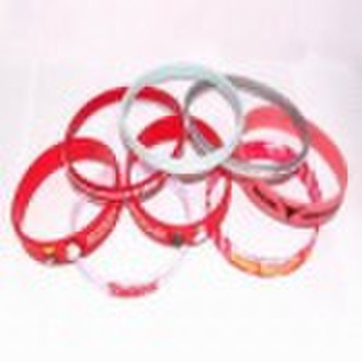 Colorful silicone wristband