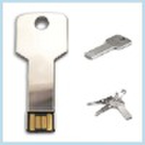 OEM Metal Key USB Flash Drive 64MB-32GB Gray