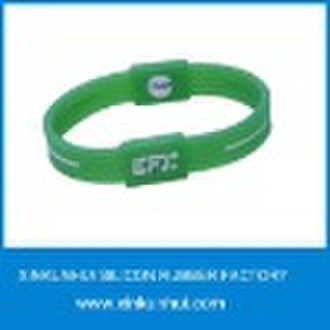 custom power silicone bracelet