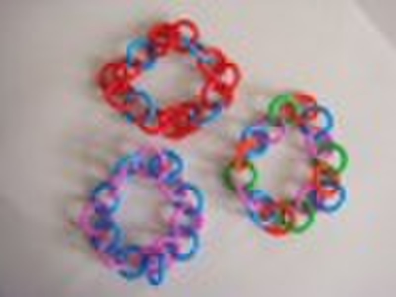 Interlink O Rings Silicone Bracelet